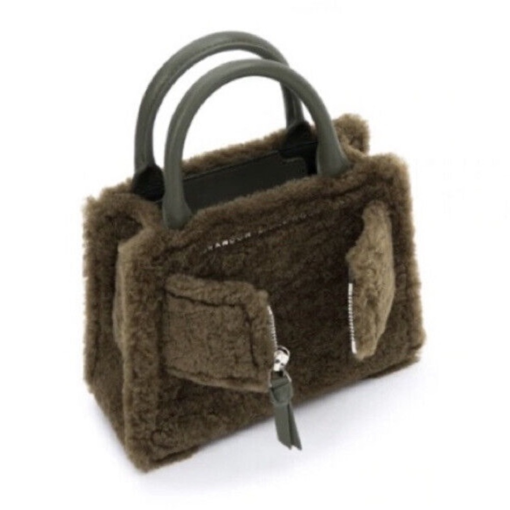 Brandon Blackwood Green Shearling Kuei Bag - Picture 3 of 9